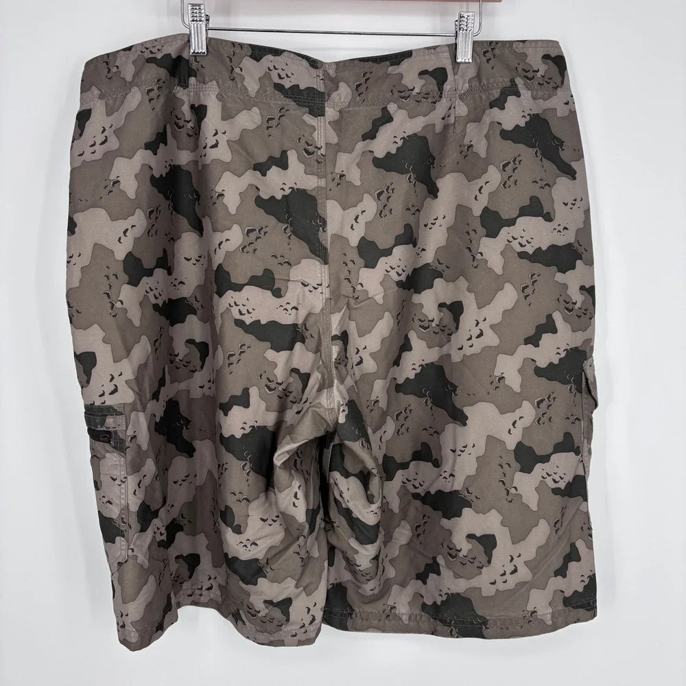 Simms Board‎ Shorts Mens XXL Gray Camo Unlined Cargo Fishing Swim Trunks Outdoor